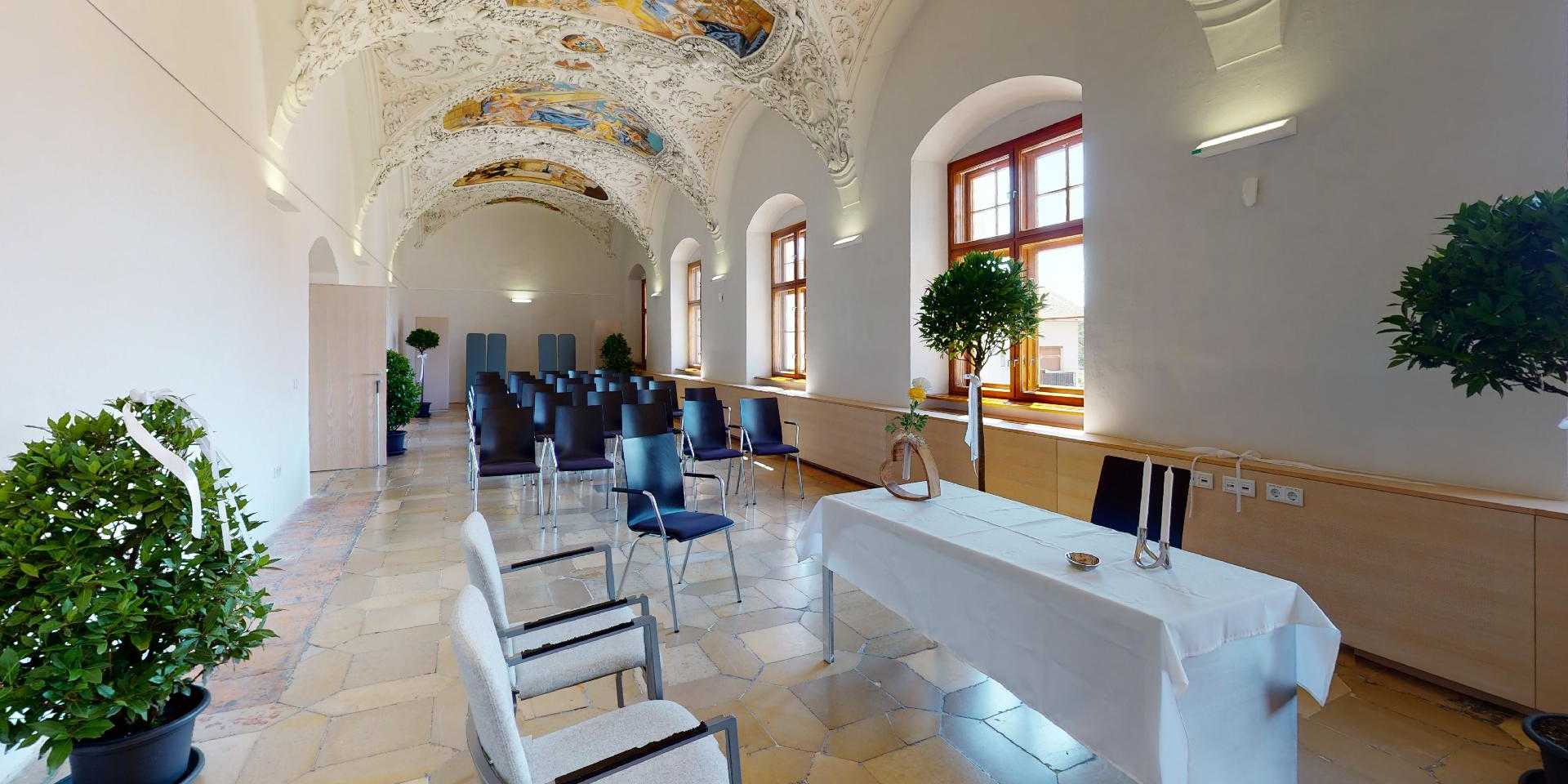 Aufnahme Bibliothekstrakt Schloss Ranshofen