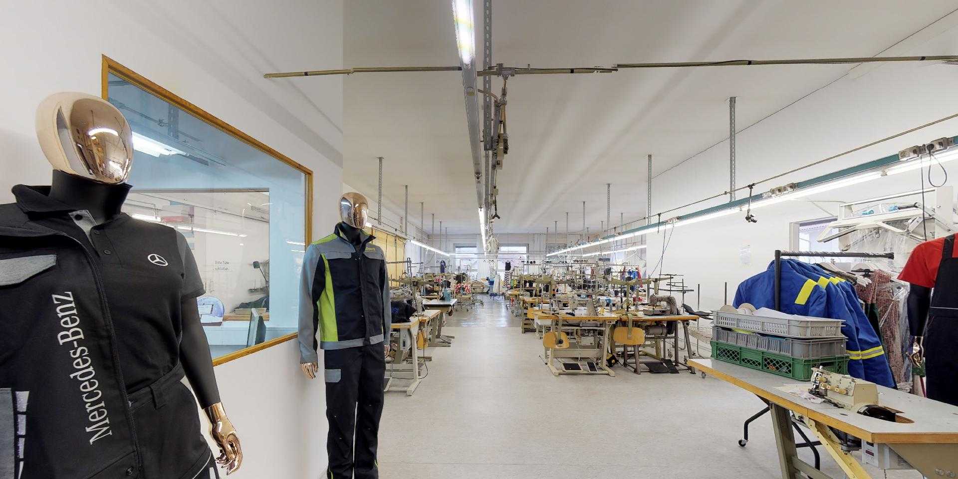 Aufnahme Textilfabrik in Bayern