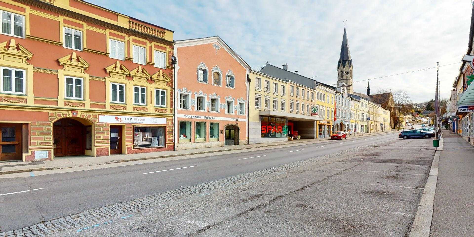 Aufnahme Obermarkt in Mauerkirchen