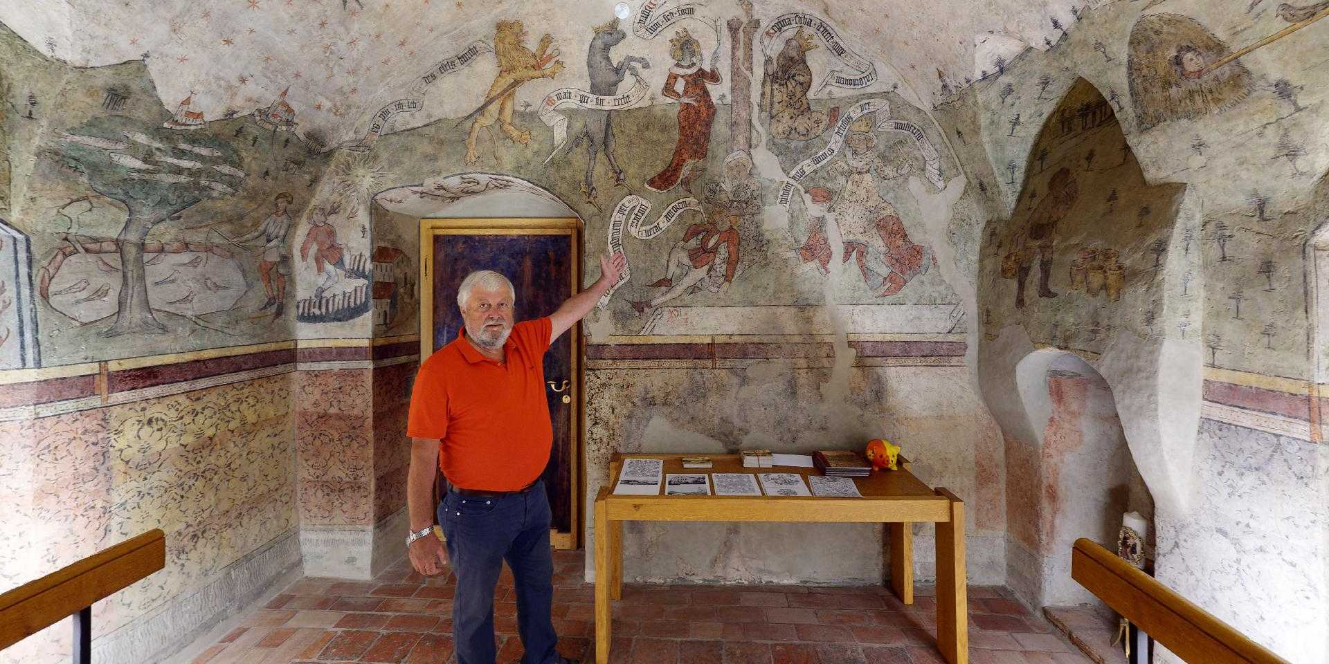 Aufnahme Fresken im alten Pfarrhof Ostermiething