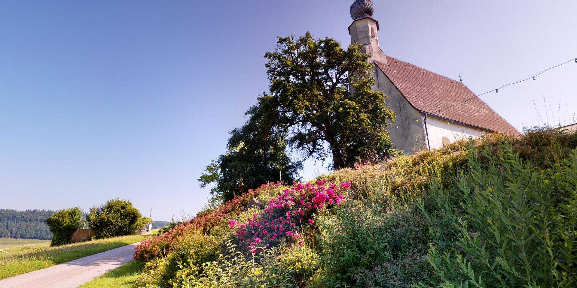 Aufnahme Filialkirche Gebertsham, Lochen am See